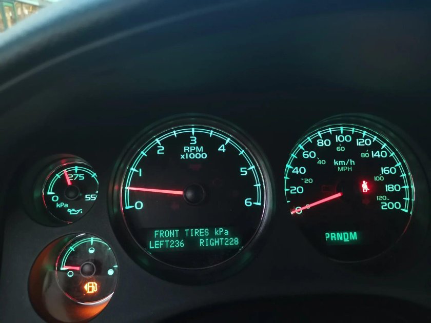 Значки на приборной панели Шевроле Тахо