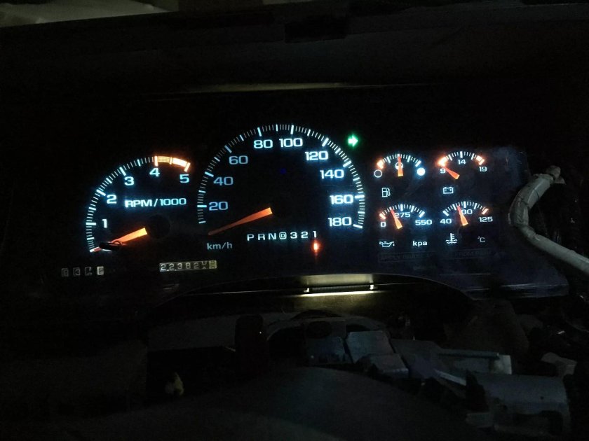 Тахо 2005 приборная панель подсветка