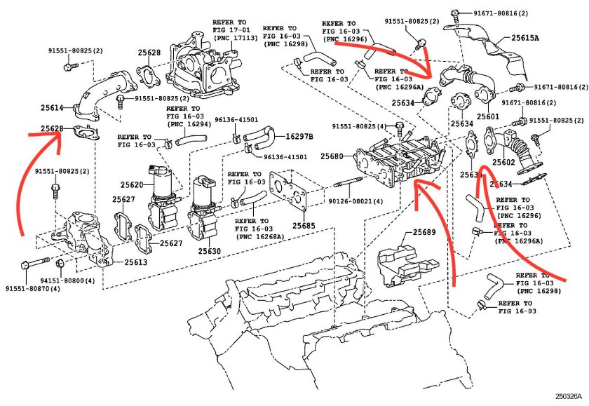 Датчик ЕГР Тойота ленд Крузер Прадо 120 схема