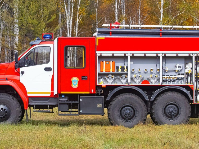 Пожарная автоцистерна урал некст