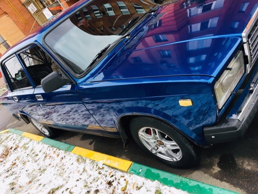 ВАЗ 2107 сине-зеленый металлик