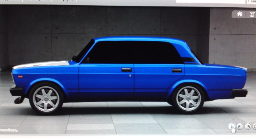 ВАЗ 2107 голубая