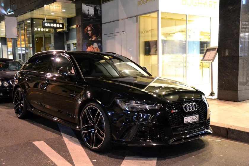 Ауди rs6 avant черная