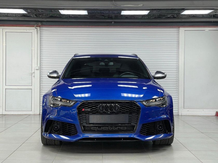 Ауди рс6 универсал синий