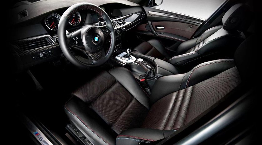 BMW 5 e60 салон черный
