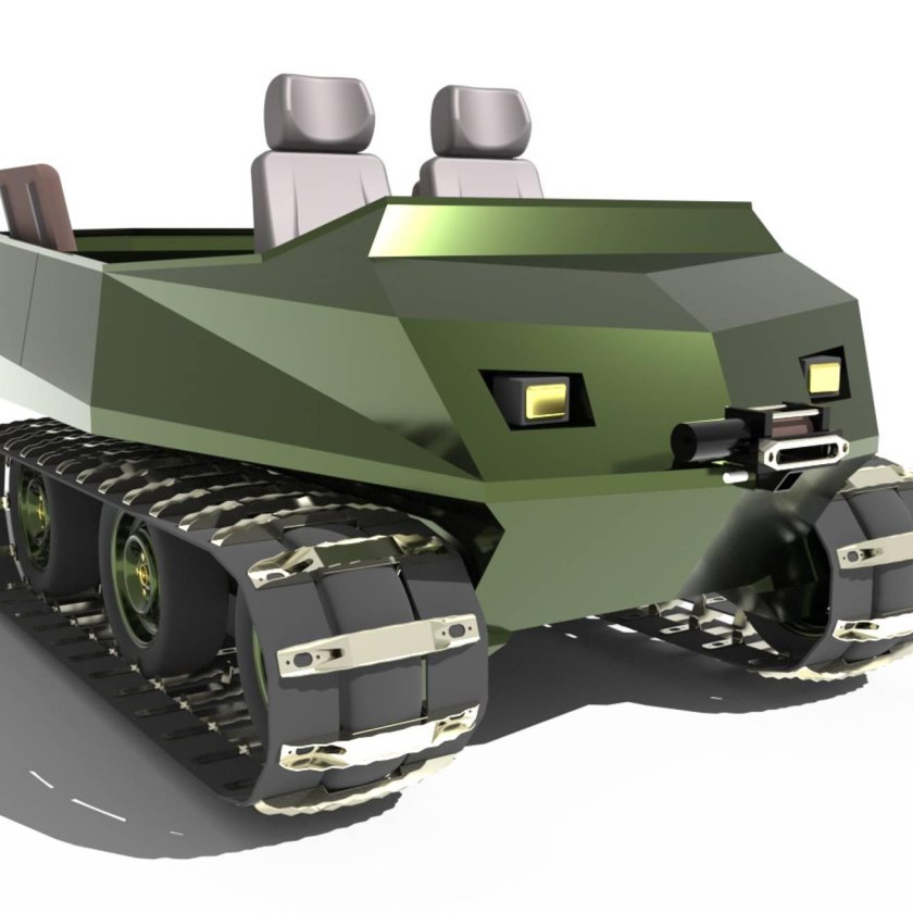 Гусеничный снегоболотоход черепаха