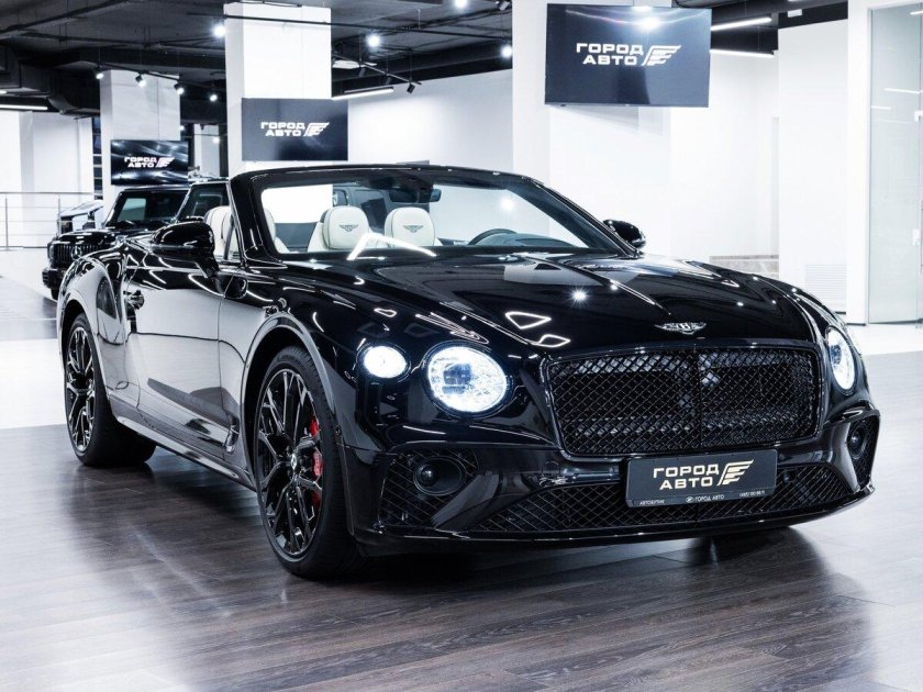 Bentley continental кабриолет черный