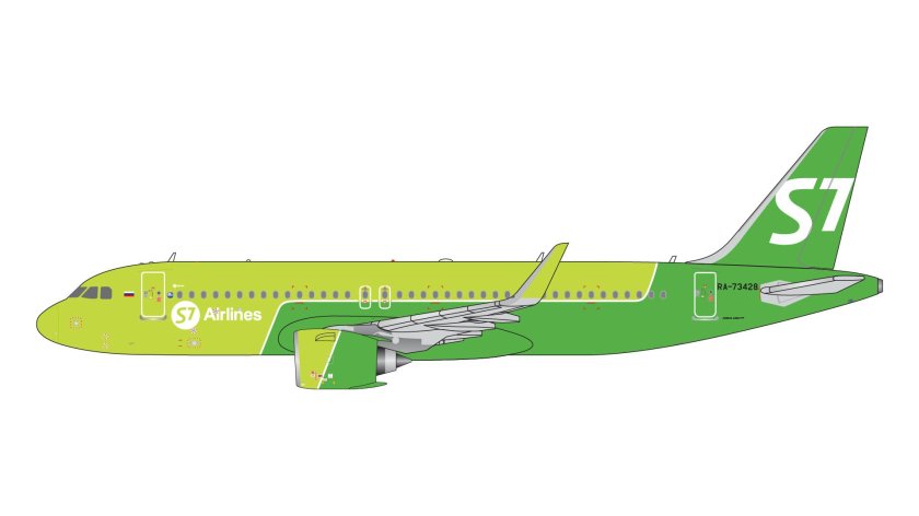 Самолёт s7 airlines airbus a321-200