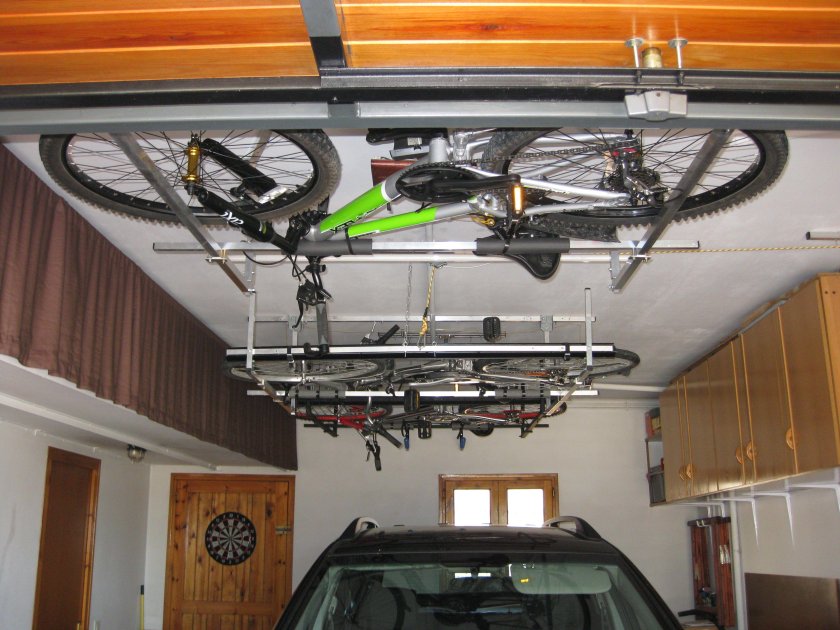 Крепление велосипеда к потолку