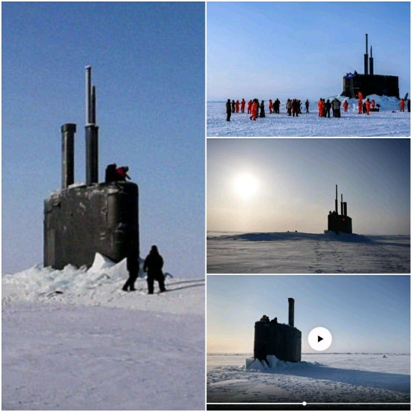 Подводная лодка во льдах