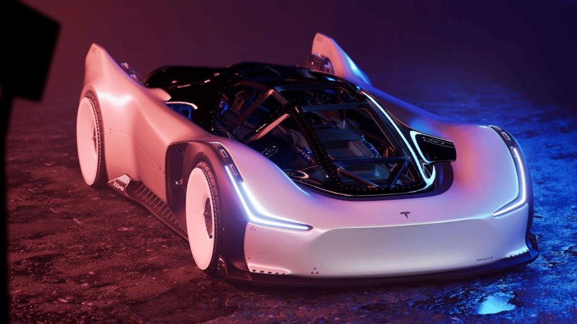 Тесла гиперкар Tesla Roadster