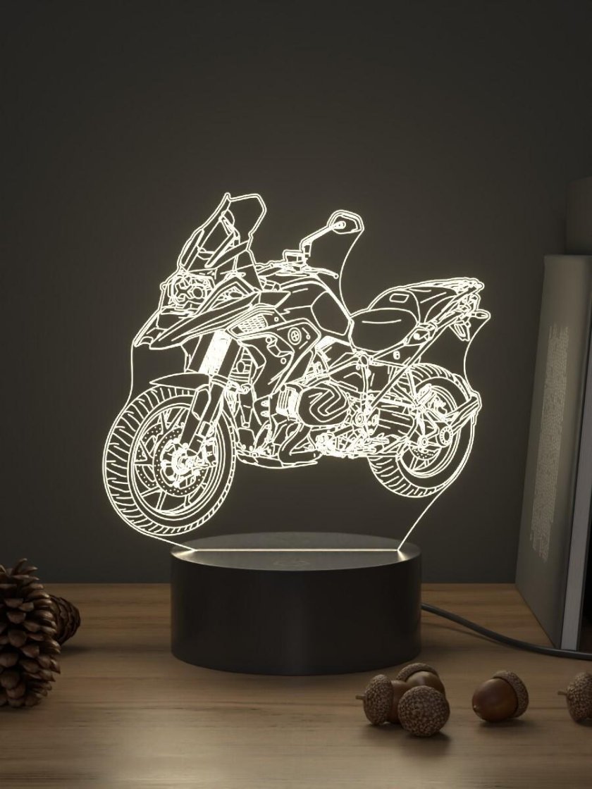 3d ночник "мотоцикл Kawasaki"