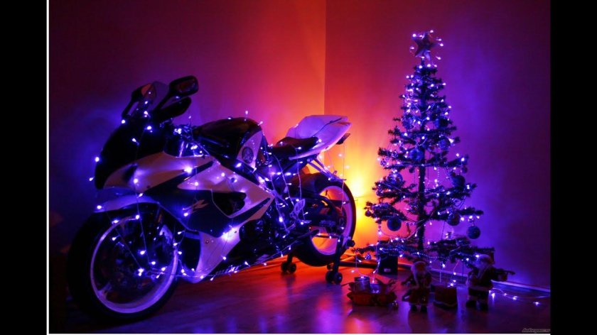 Новогодний мотоцикл