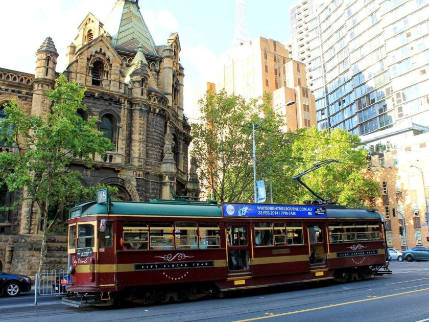 Австралия Мельбурн трамвай