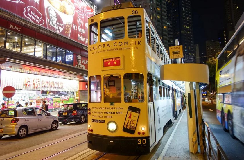 Трамвайчики даблдекеры Гонконга