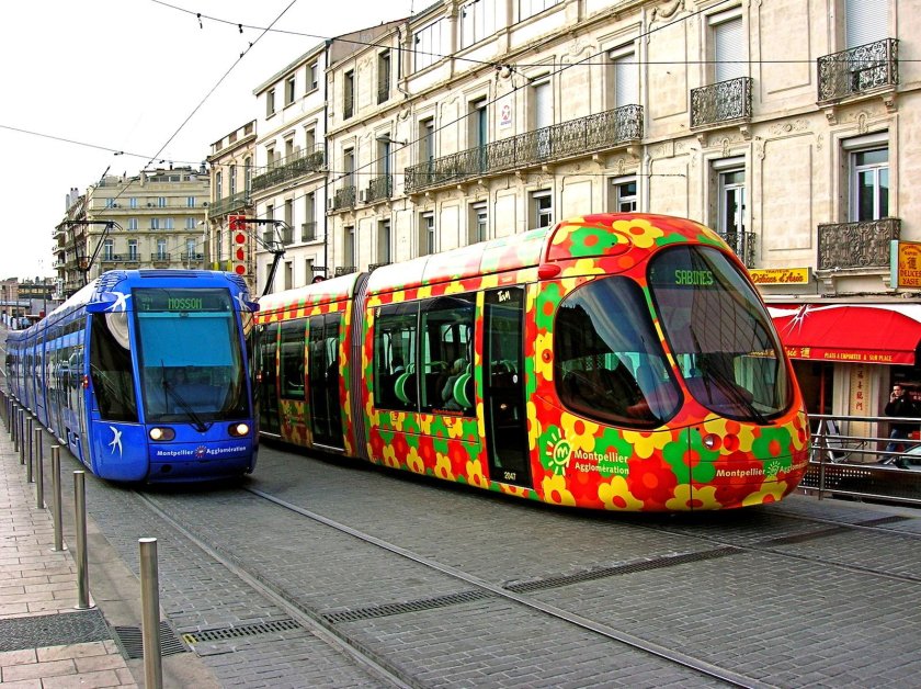 Грасс Франция трамвай