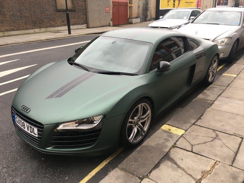 Audi r8 зеленая