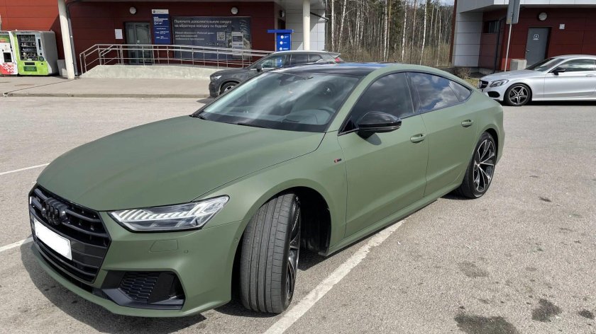 Ауди а6 зеленый матовый