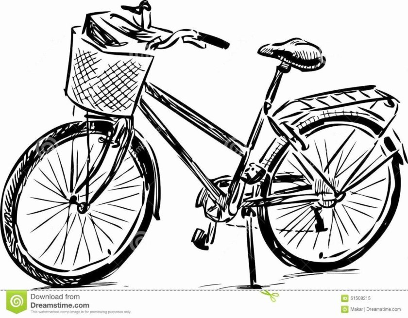 Велосипед набросок