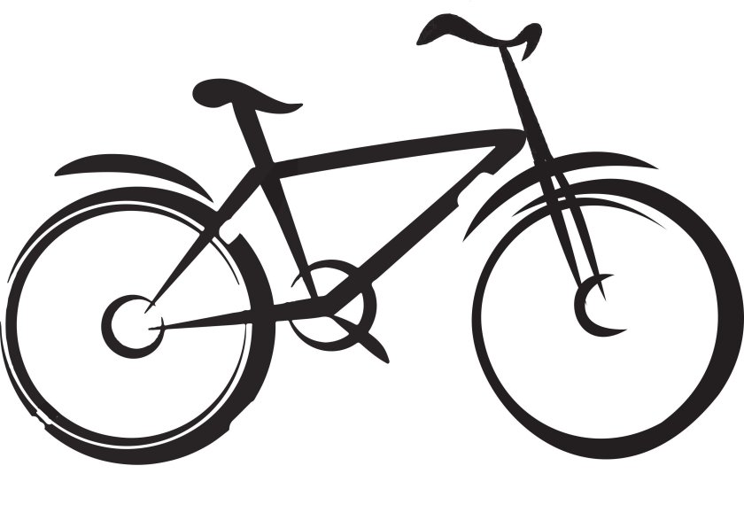 Велосипед силуэт