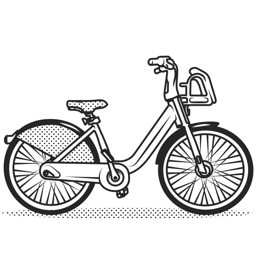 Велосипед рисунок