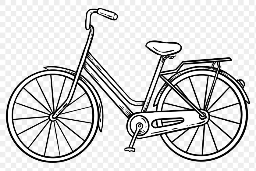 Велосипед раскраска