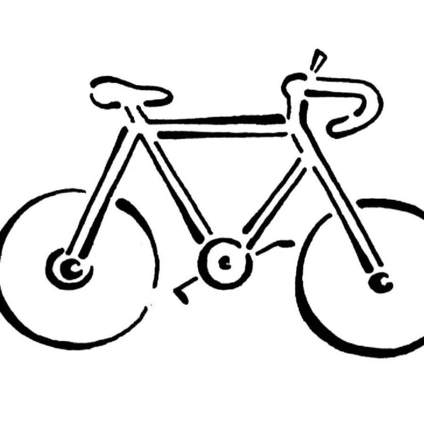 Велосипед раскраска