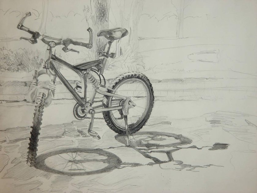 Велосипед рисунок