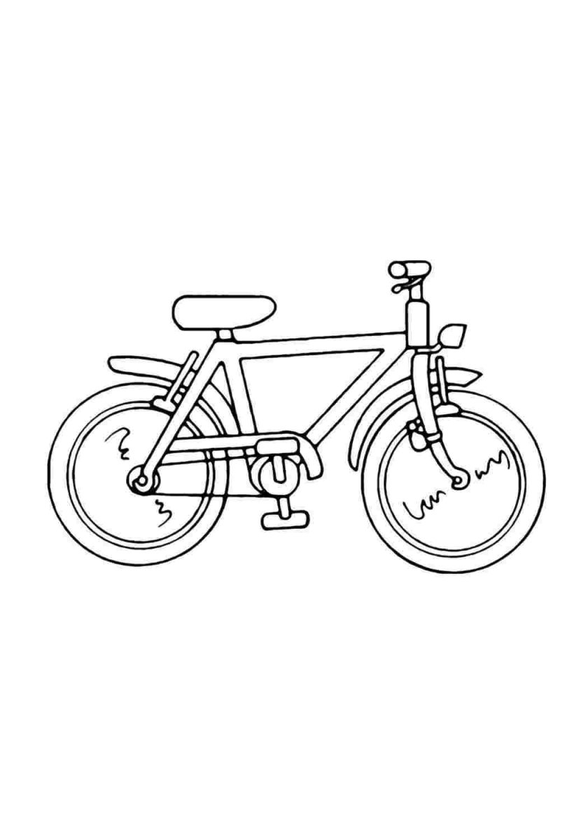 Велосипед раскраска