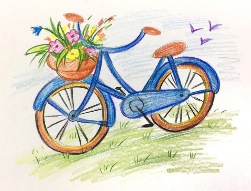 Велосипед рисунок