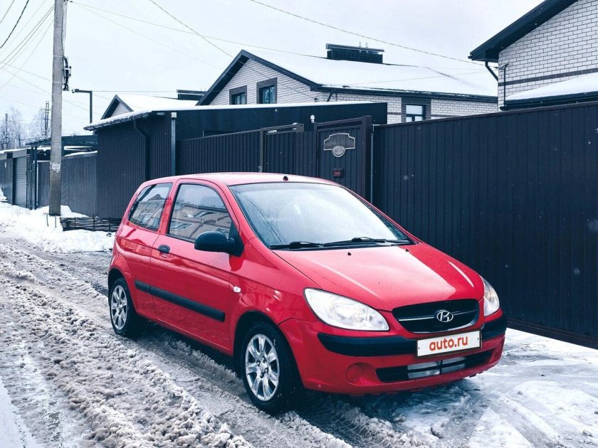 Хендай Гетц красный