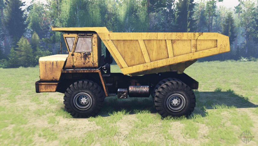 Белаз-75710 spin tires