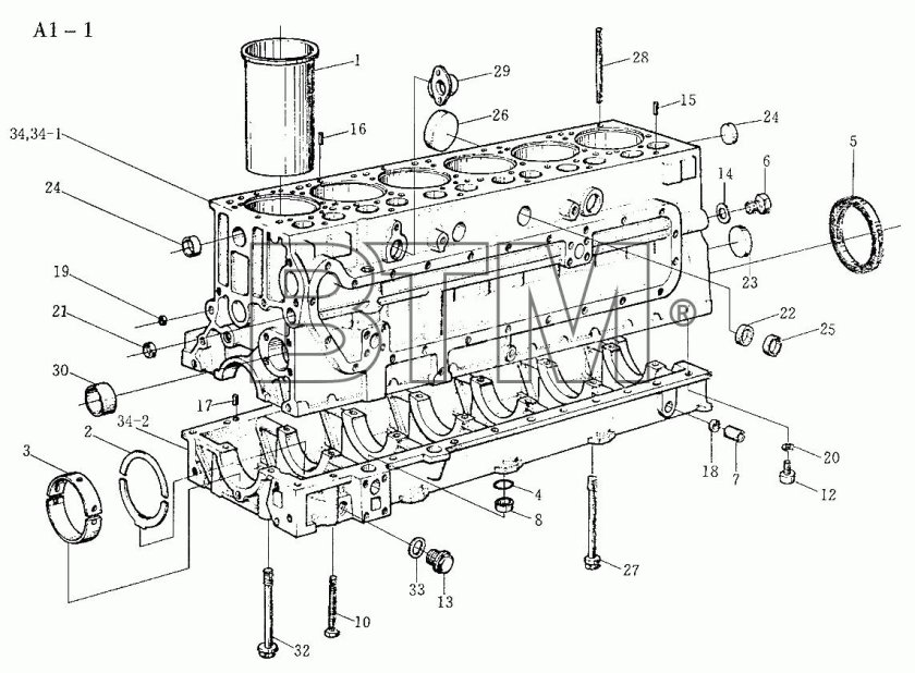 Протяжка двигателя головок ВД 615