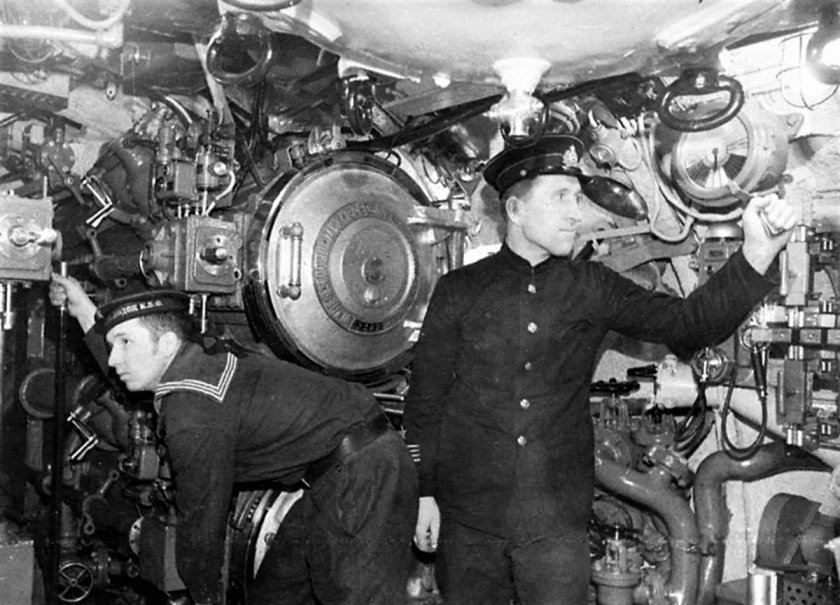Внутри подводной лодки ВОВ