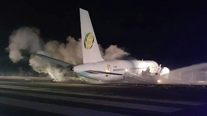 Авария boeing 757 в джорджтауне