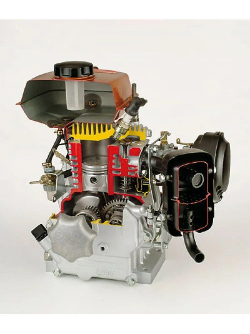 4х тактный двигатель Лифан в разрезе