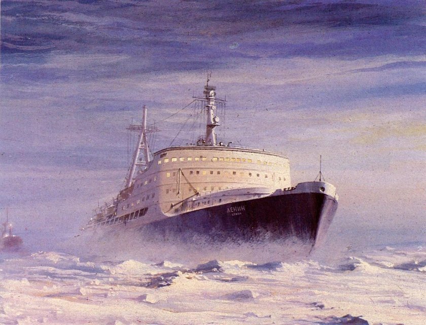 Атомоход-ледокол «Ленин» 1959