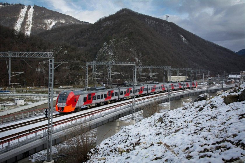 Сочи-красная Поляна электричка