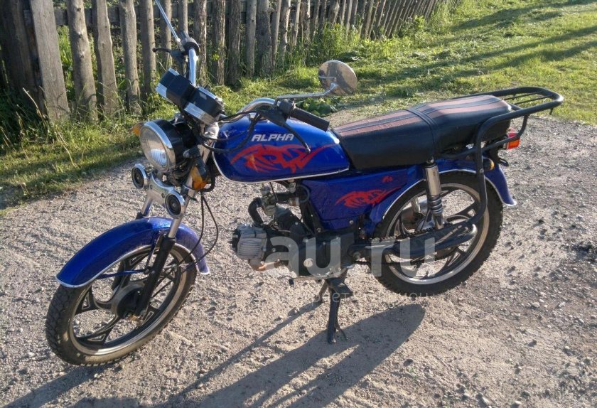 Мопед Альфа 110 синий