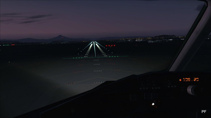 Вид из кабины пилота