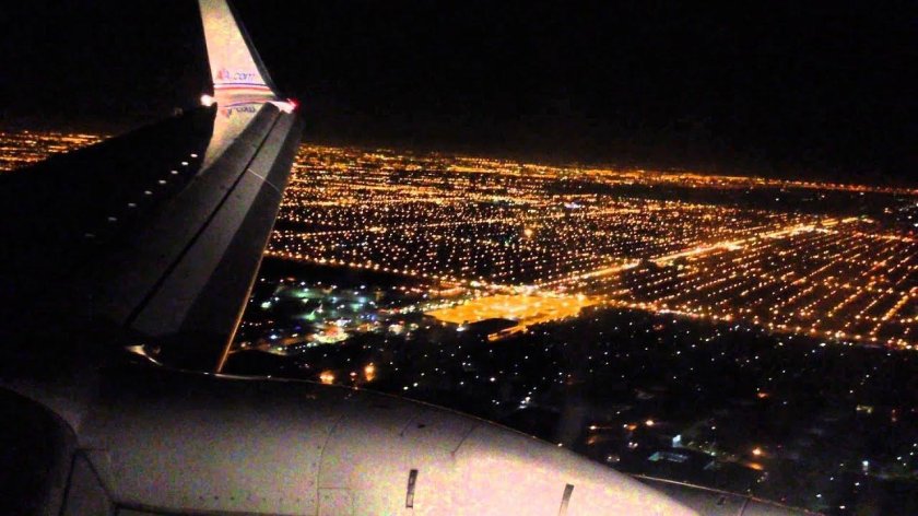 Лос Анджелес из иллюминатора