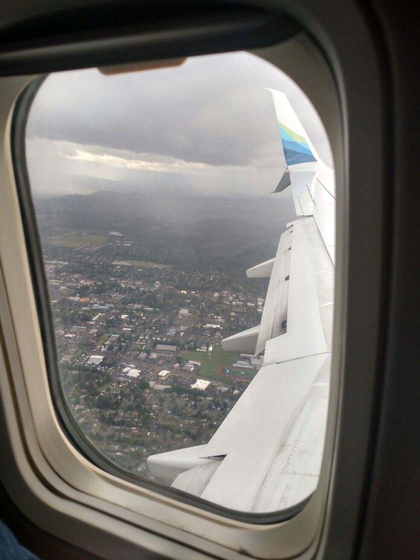 Вид из окна самолета