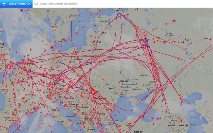 Воздушный коридор для самолета