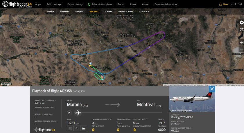 Высота полета Боинга 737