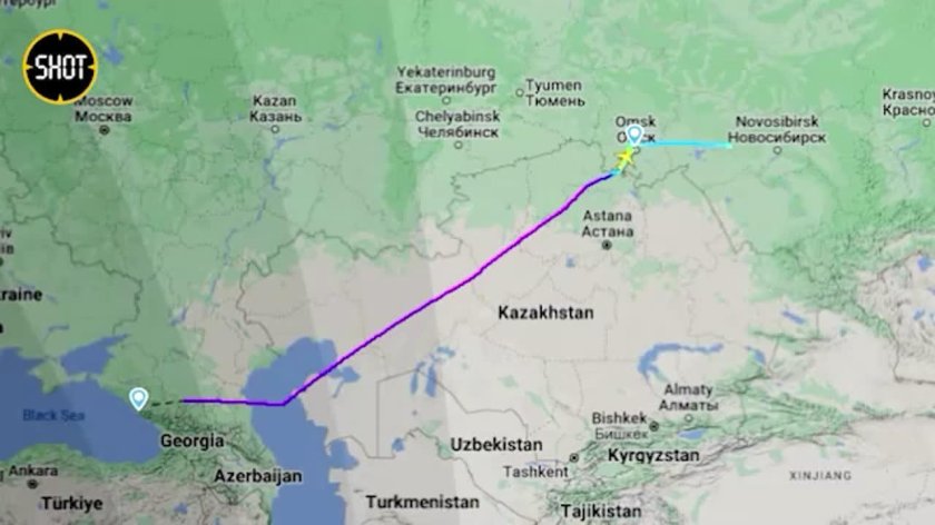 Самолет Омск Астана