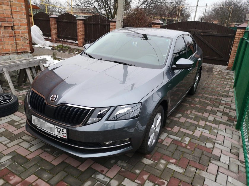 Шкода Октавия а8 серый металлик