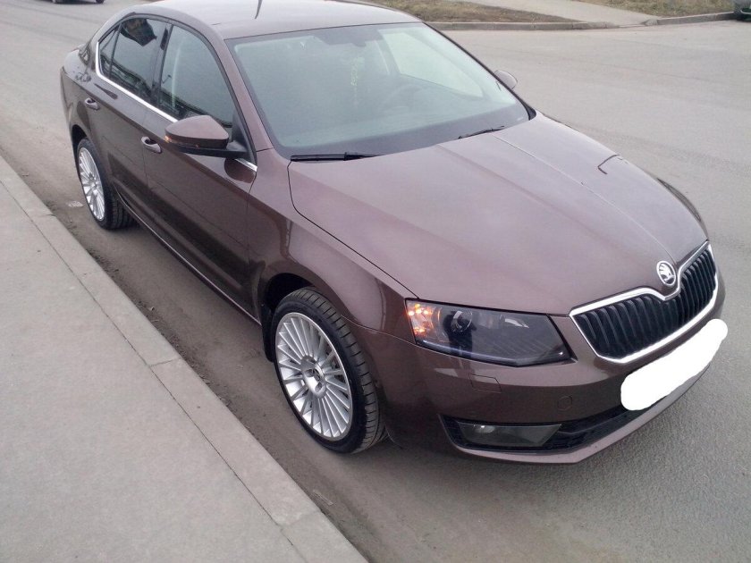 Skoda Octavia a7 коричневая