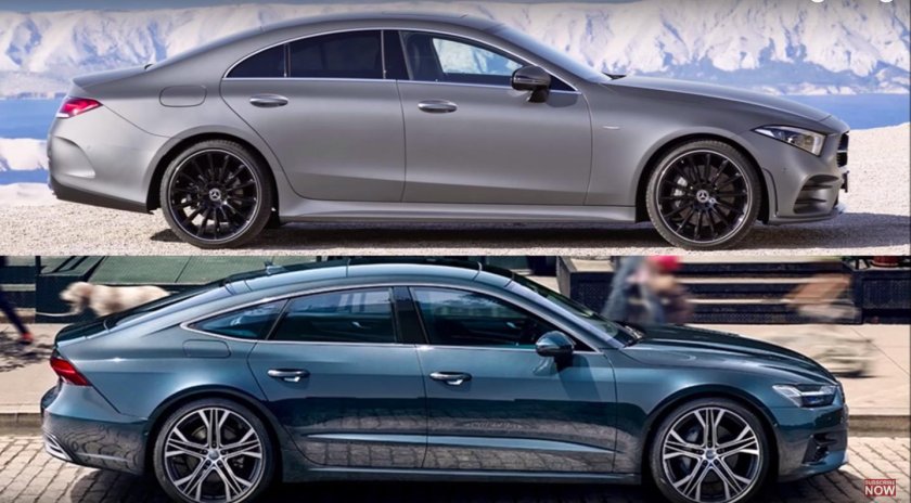 Ауди а 7 и Мерседес CLS