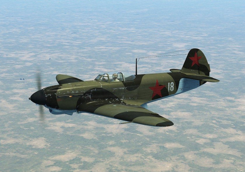 Советский истребитель "як-1б"