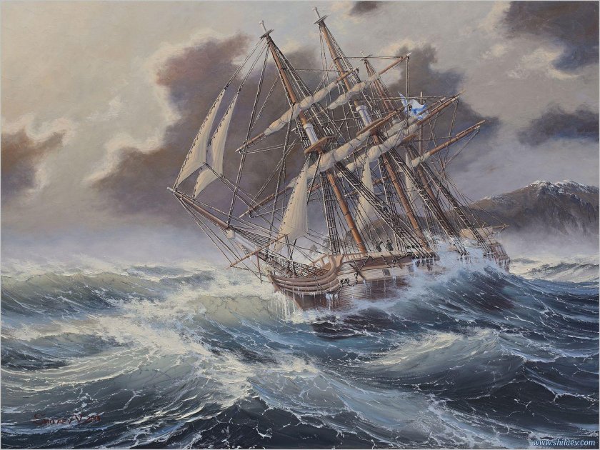 Художник маринист Шиляев